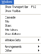 Ìåíþ Windows